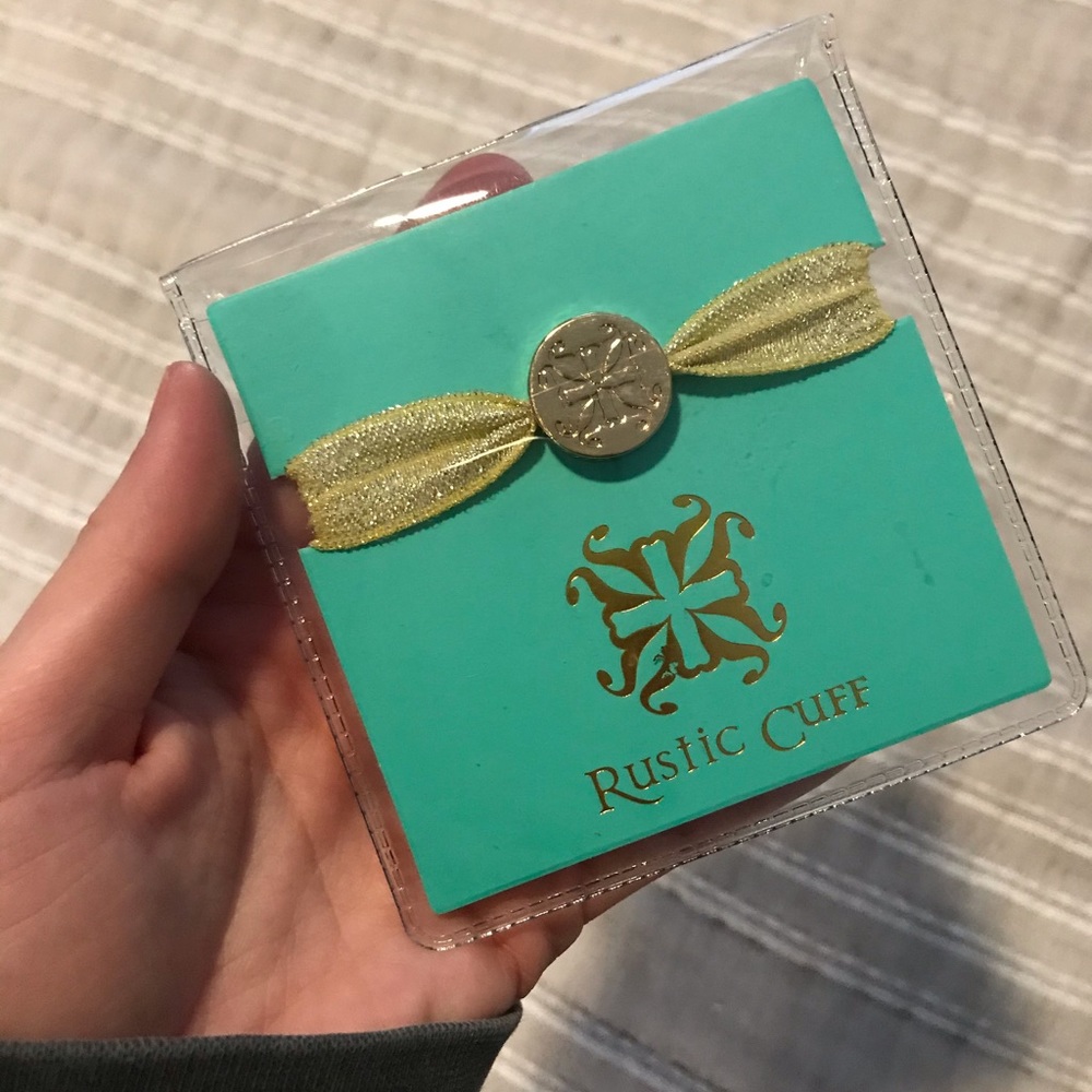 Rustic cuff hair tie